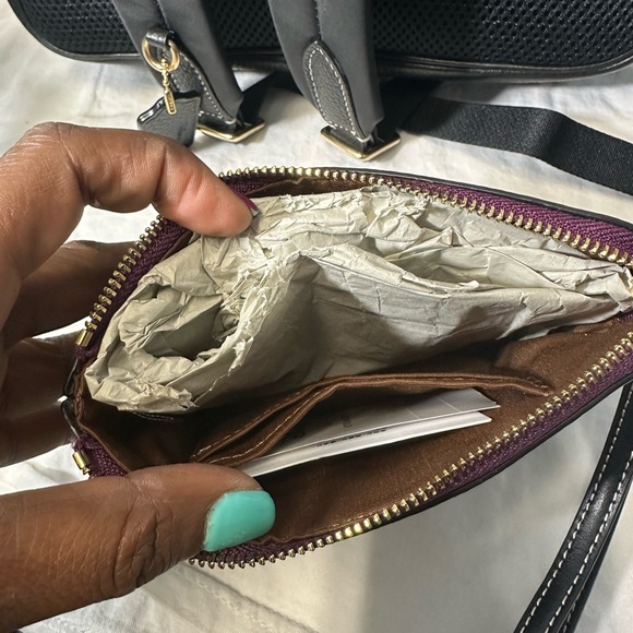 Coach Bundle Disney X Villains Backpack &  Wristlet Signature Canvas w/Patches, - Picture 11 of 12